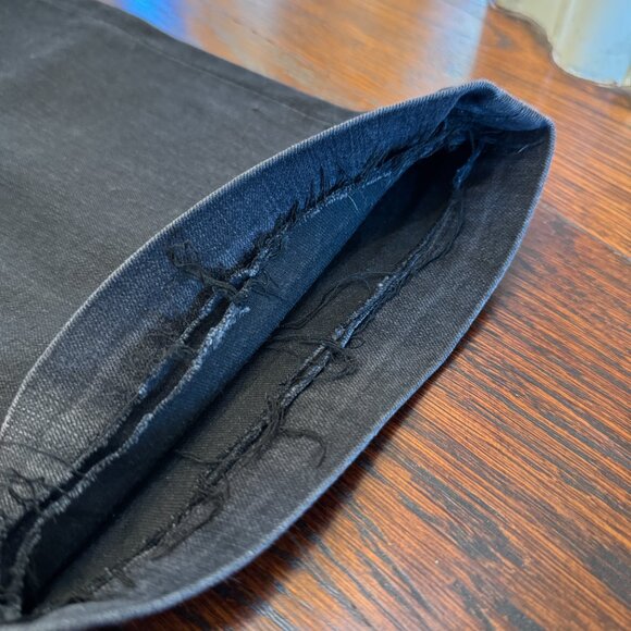 PAIGE High Rise Wide Leg Crop Black Jeans in "Anessa" - Picture 9 of 14